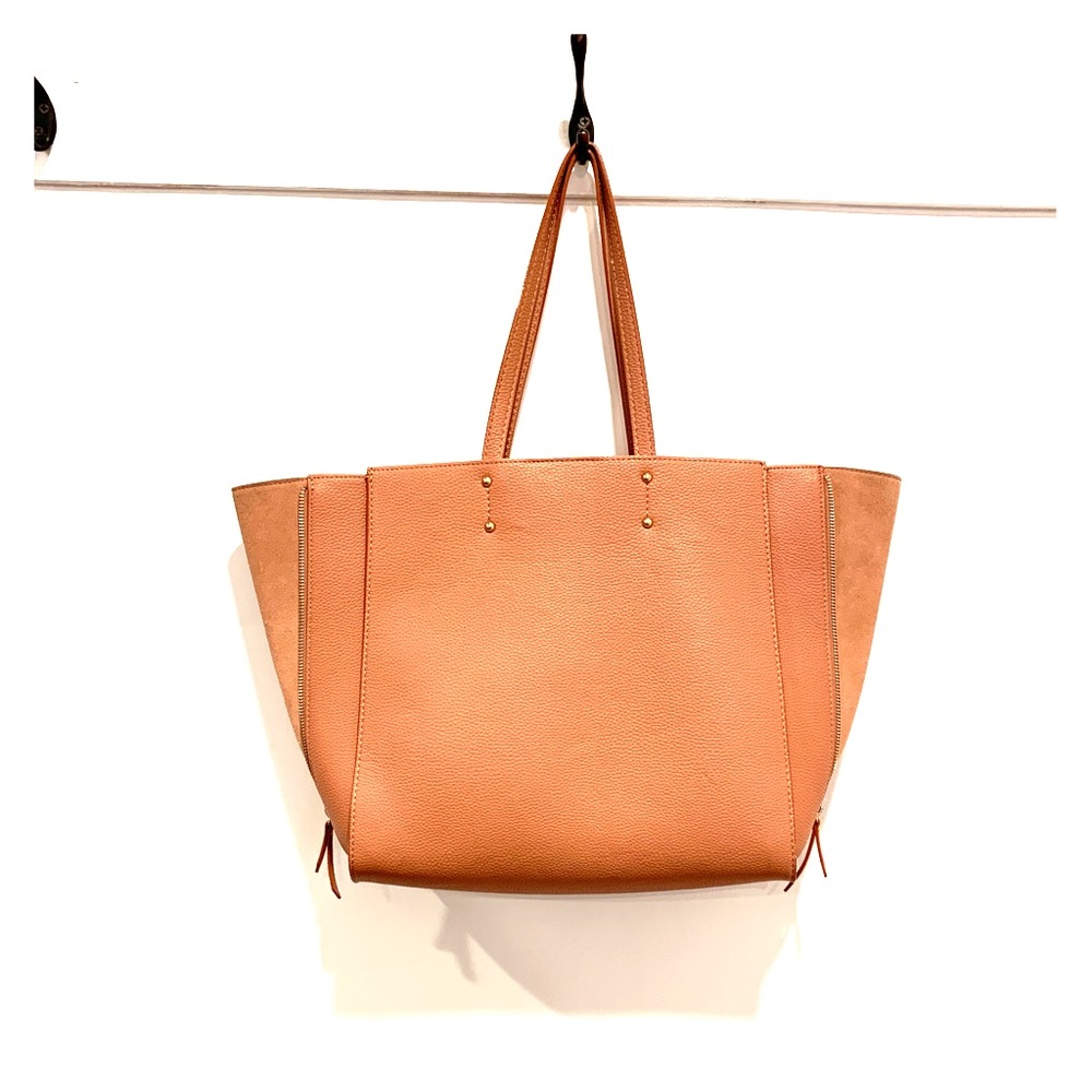 Leather tote bag from Ann Taylor